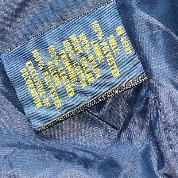 POLO Ralph Lauren Navy Blue Quilted Vest Brown Corduroy Collar Women’s XXL - Picture 13 of 15